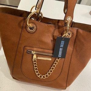 NWT Steve Madden Tan leather purse